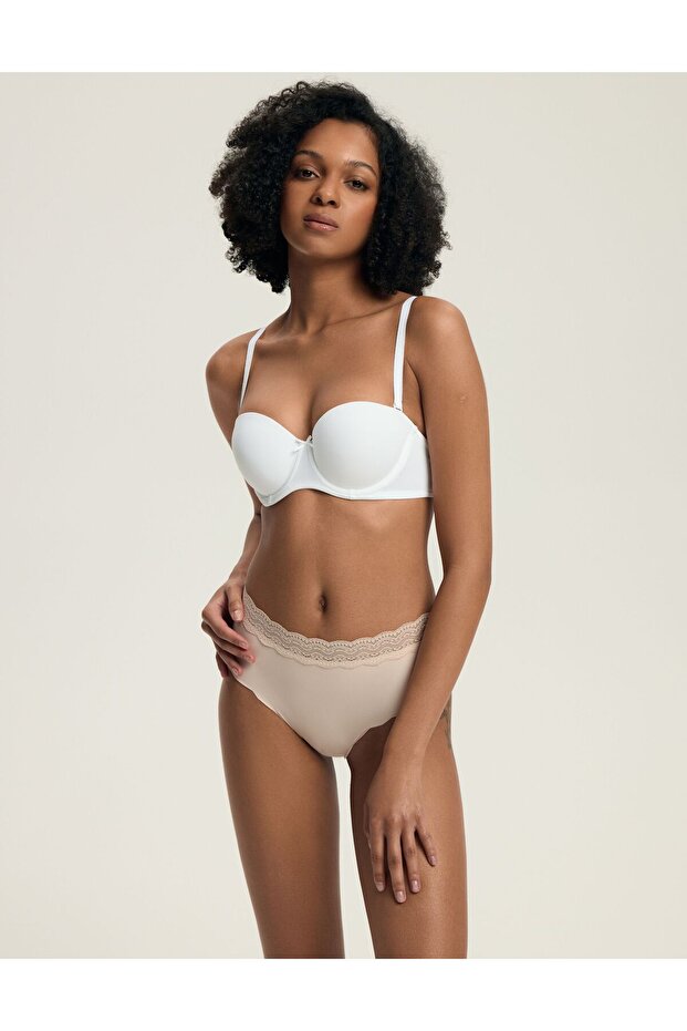Push Up Bra Basic Balconette Style with Removable Multiway Straps | Raff - 5