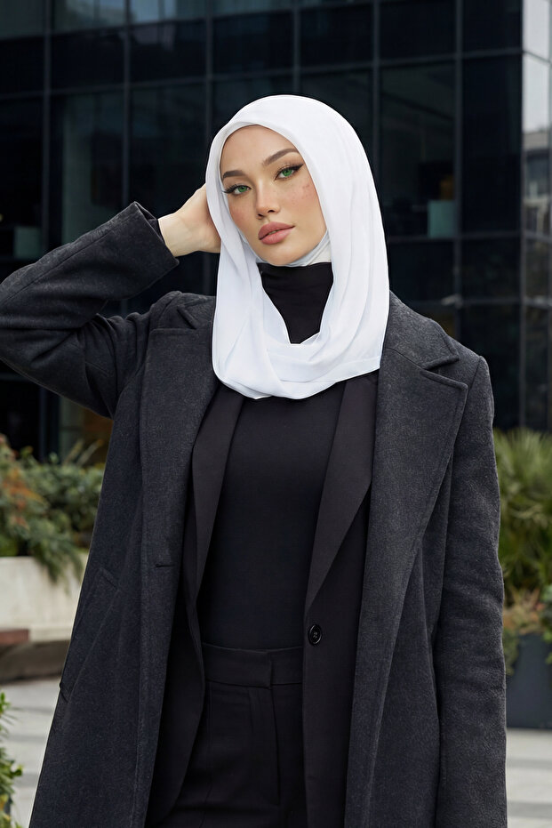شال شيفون بونيه داخلي من القطن الممشط، PS-45