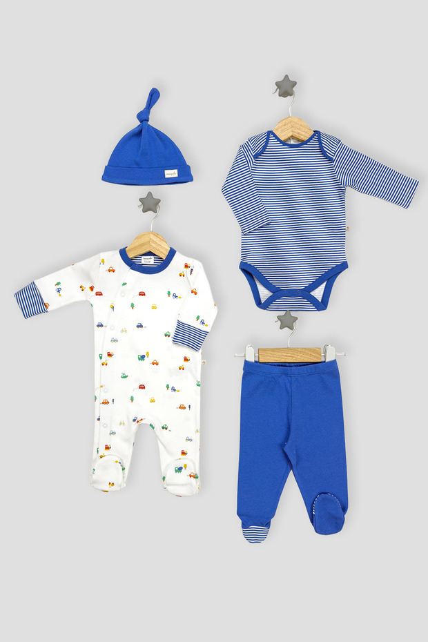 Kale 4'lü Erkek Bebek Tulum Çoklu Set - 2