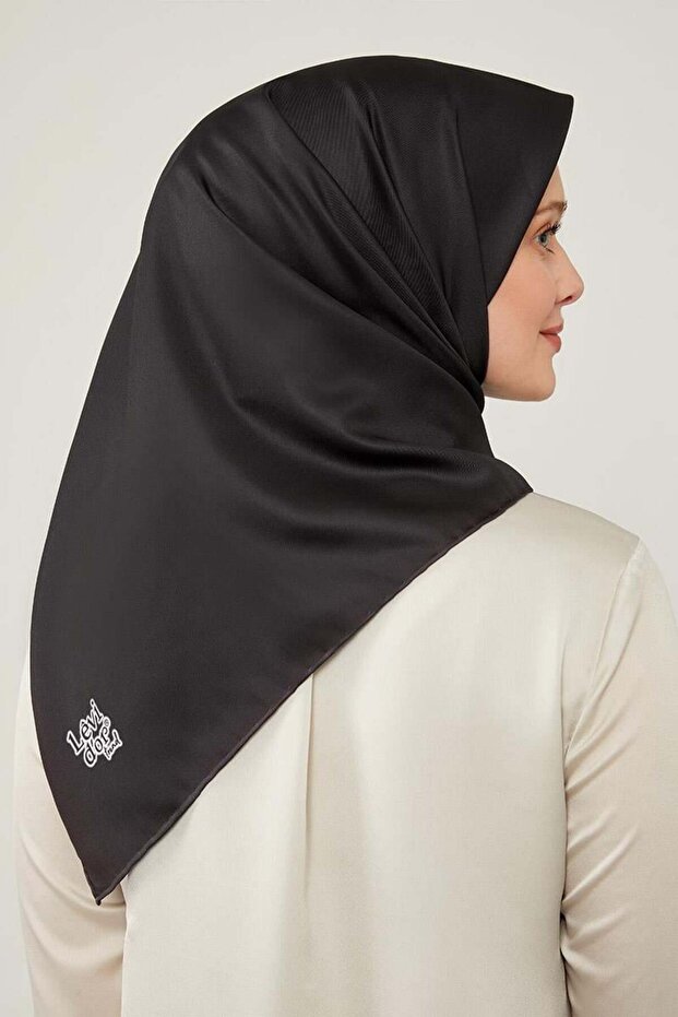 SİYAH Trend Düz Eşarp - 2