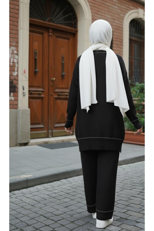 Anje Patterned Knitwear Set - 3