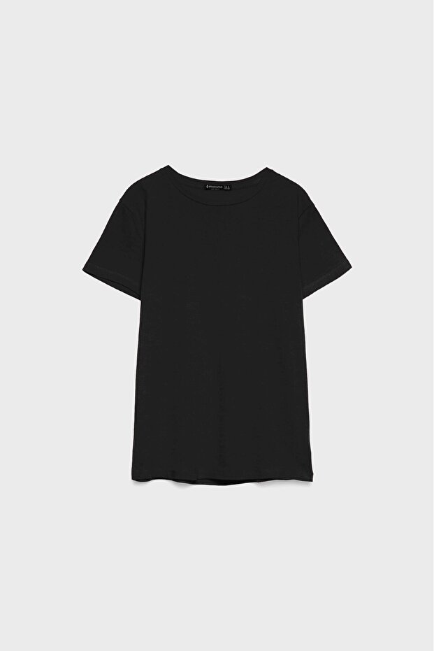 Basic regular fit bisiklet yaka t-shirt - 5