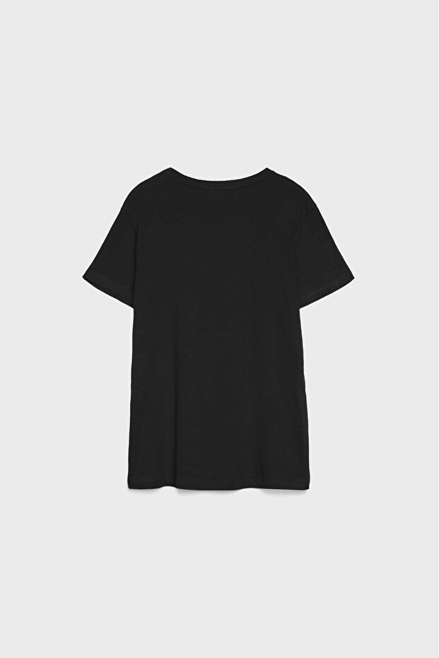 Basic regular fit bisiklet yaka t-shirt - 6