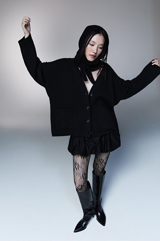 Balon kesim mini şort etek - 1