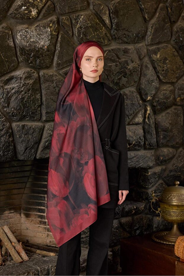 Winter Bloom Soft Shawl 3067-10096