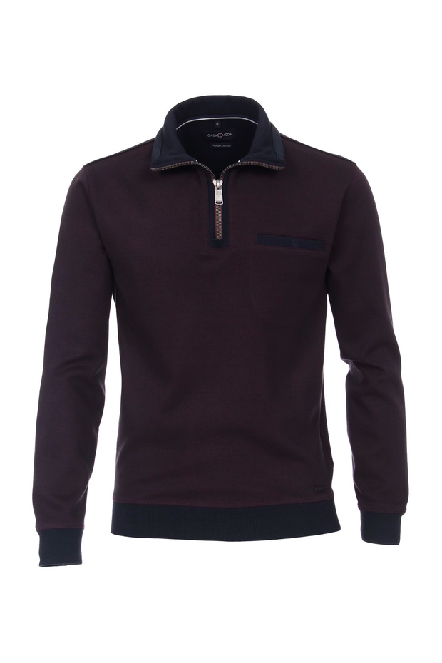 Pullover Troyer Sweatshirt - 1