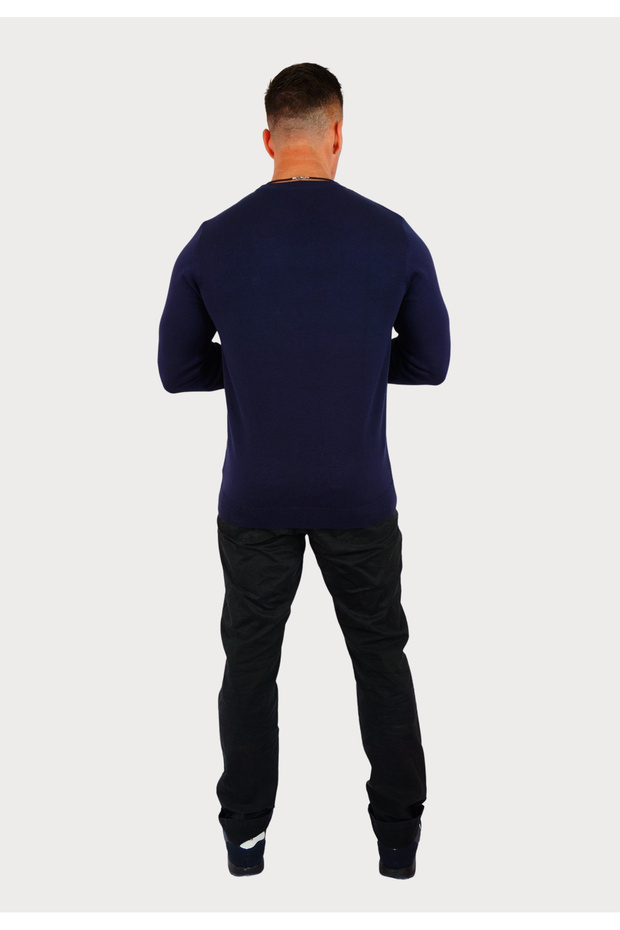 Strickpullover-Pullover mit R-Ausschnitt - 4