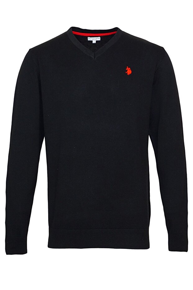 Pullover Strickpullover V-Ausschnitt - 1