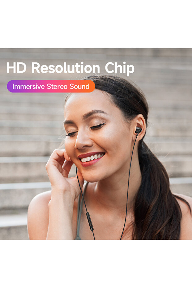 Wired Type-C Digital Earphones (Flat-Ear) Hi-Res Audio - 7