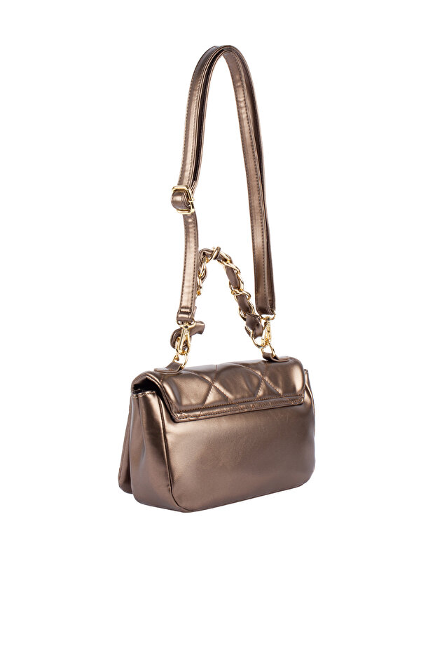 Schultertasche im Metallic-Look - 3