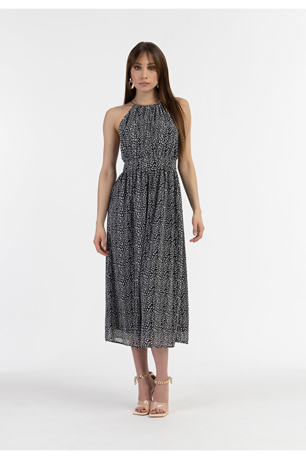 Midikleid aus Chiffon - 1