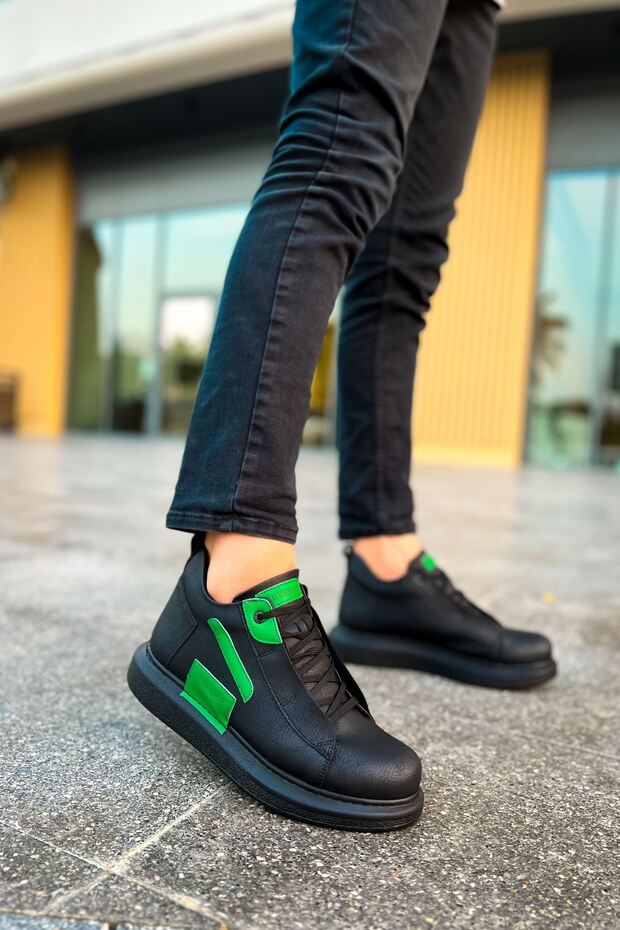 Frogner Style Winter Men's Boots Black Green