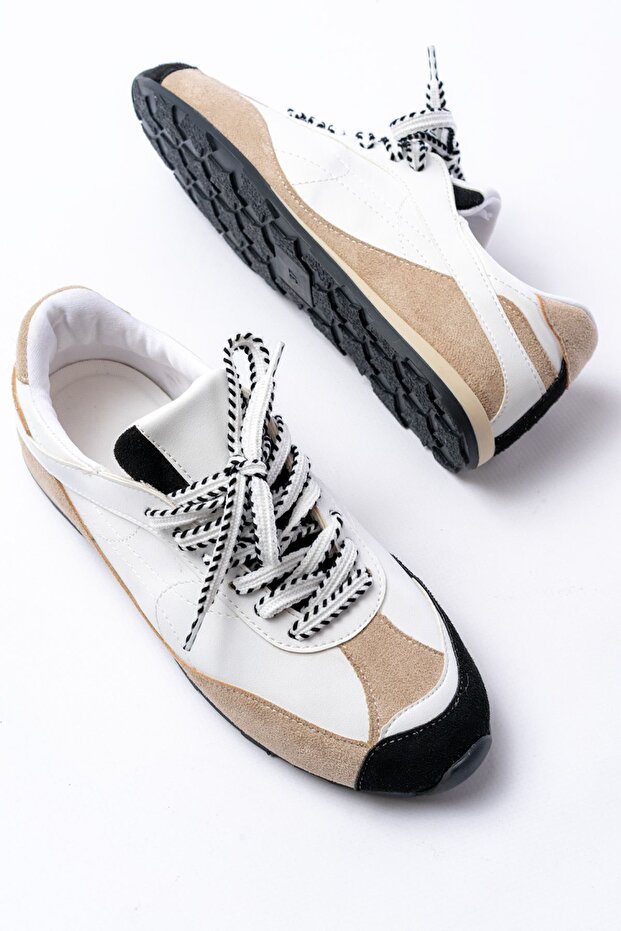 Zrinrs-02 Premium White Garni Thin Sole Women's Sneaker