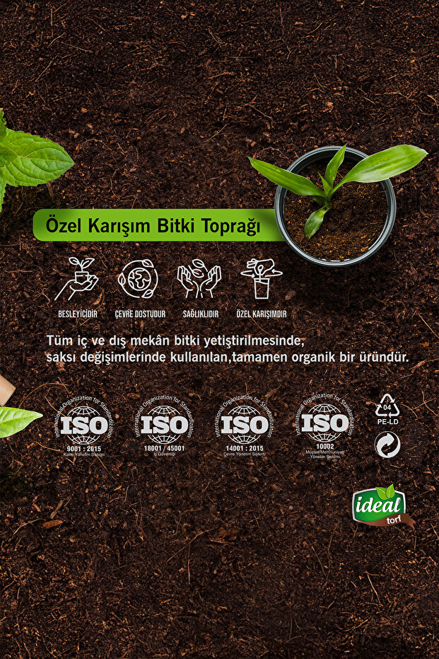 Ideal Torf Bitki Toprağı 10lt - 6