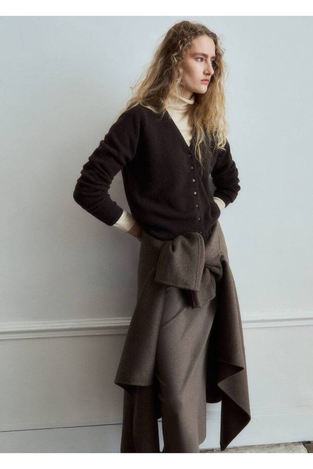 V yaka triko hırka - 1