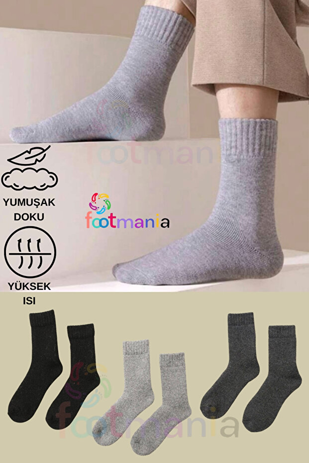 5 részes férfi-női törölköző téli zokni szett (hőelnyelő) - 2