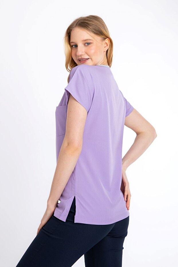 Lila Core-flex Likralı Tek Üst - 5