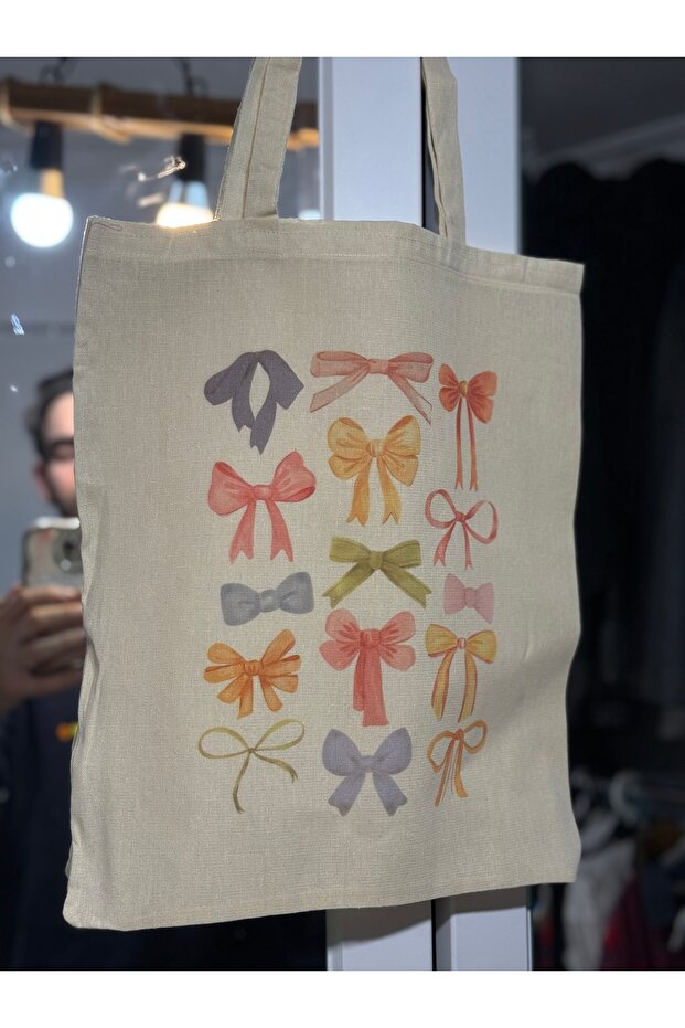 Bows Pinterest Ribbons Y2K Retro Unisex Cloth Bag Tote Bag