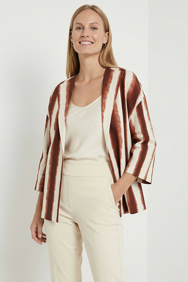 Çizgili Ceket - 1