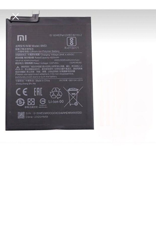 Xiaomi Redmi Note 9 Pro Batarya Pil - 1