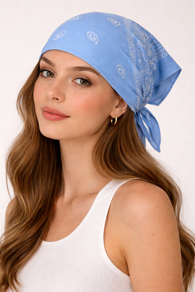 100% Cotton Classic Pattern Unisex Bandana Colorful Bandana Ethnic Patterned a Quality Bandana