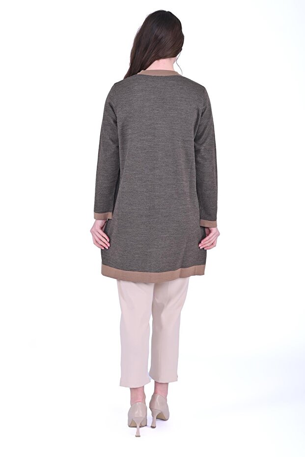 Defne Triko Yün Hırka CAMEL - 3