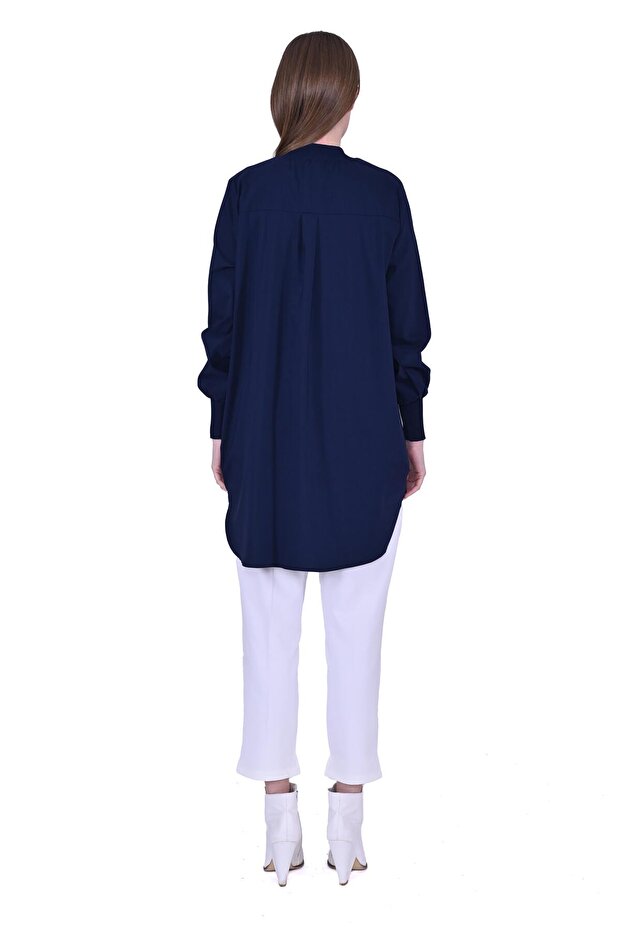 Tunic with Patch Dark Blue - 3