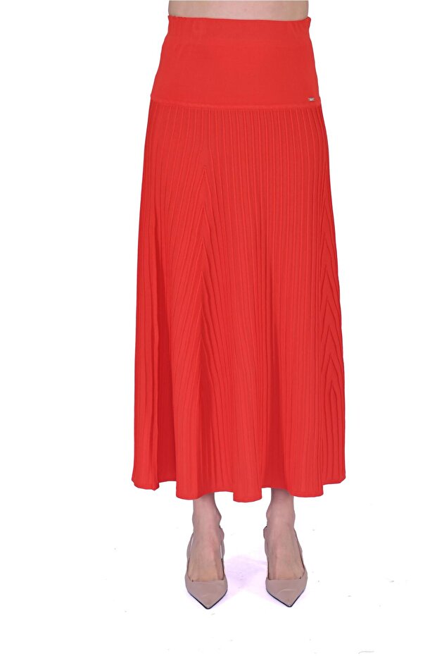 Application Knitwear Skirt Oranj