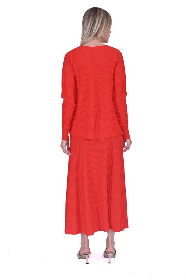 Application Knitwear Tunic Orange - 3