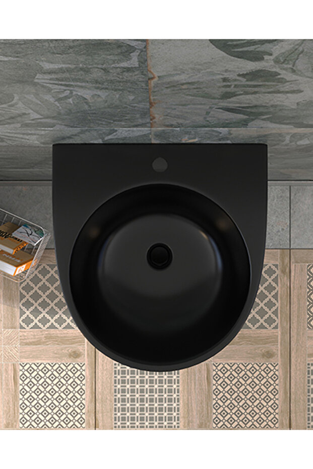 Garcia 48 Cm Monoblok Lavabo Siyah - 2