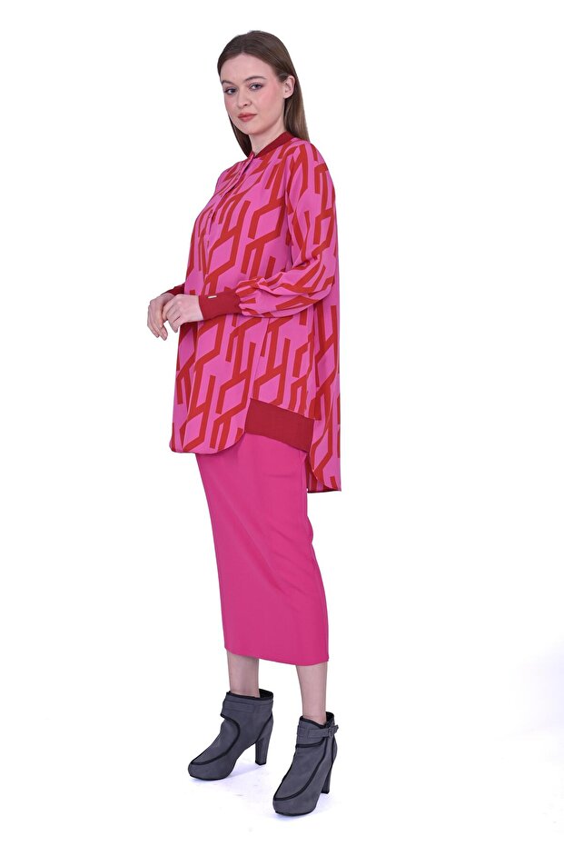 Patlı Tunik KİREMİT - 2