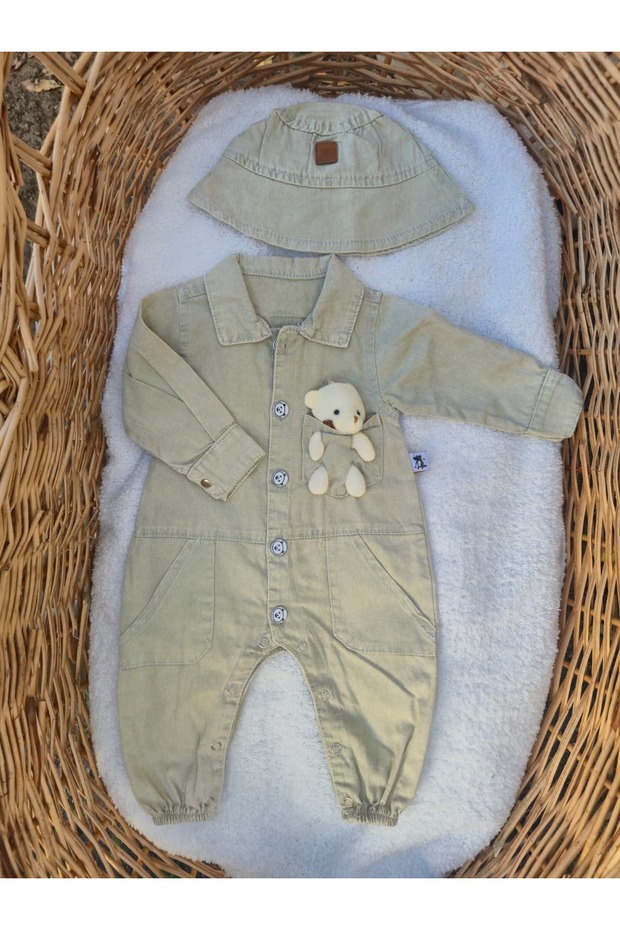 Ayıcıklı kot tulum - 1