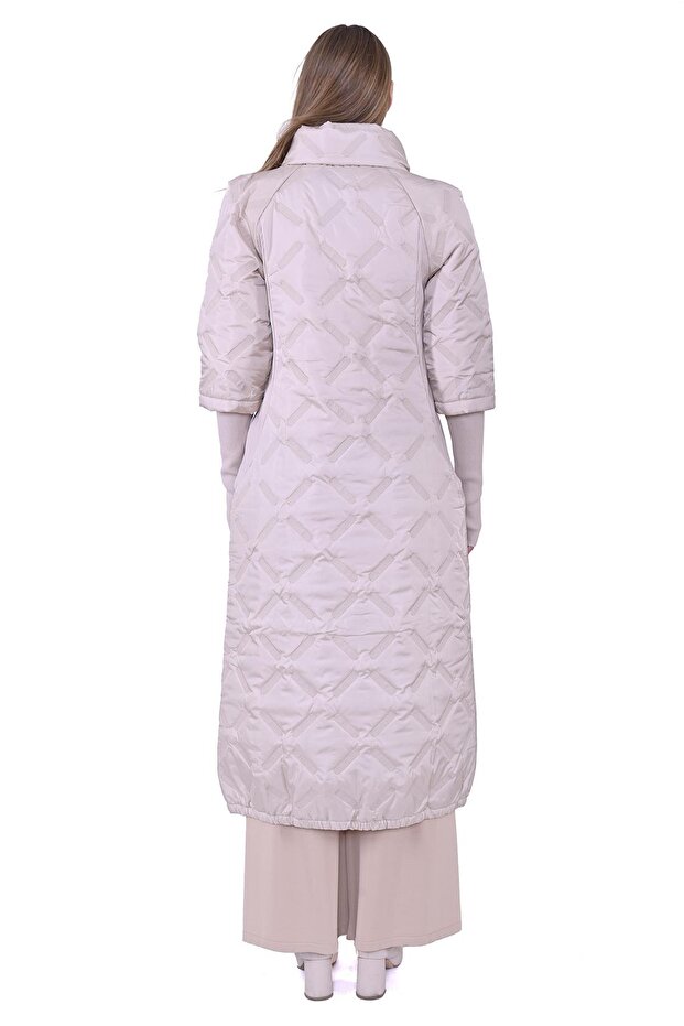 Eldivenli Kapitone Mont BEJ - 3