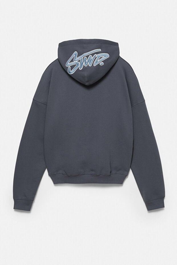 STWD İşlemeli kapüşonlu sweatshirt - 8