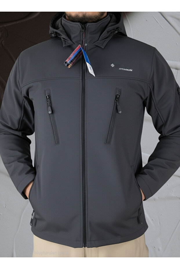 معطف سوفت شيل مقاوم للماء والرياح - 1