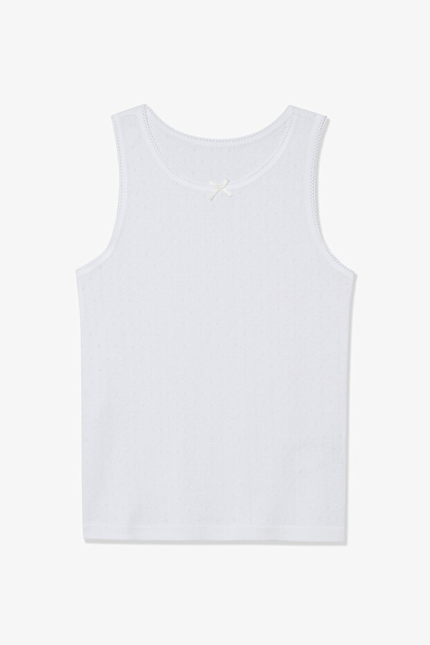 Kız Çocuk Basic Pamuklu 2 li Atlet - 3