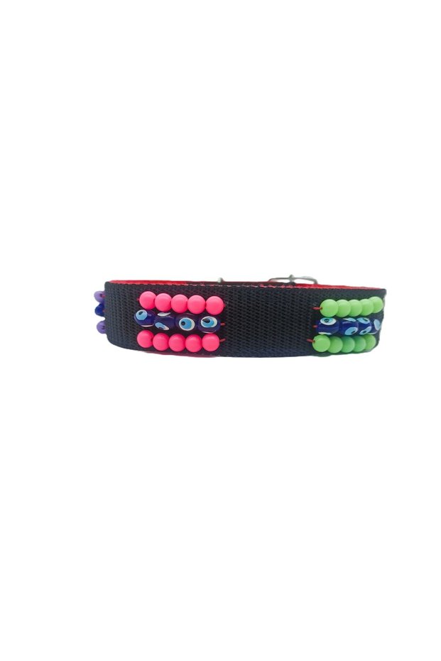 Large Breed Fancy Beaded Hand Embroidered Dog Collar Length 85 Cm Width 5cm
