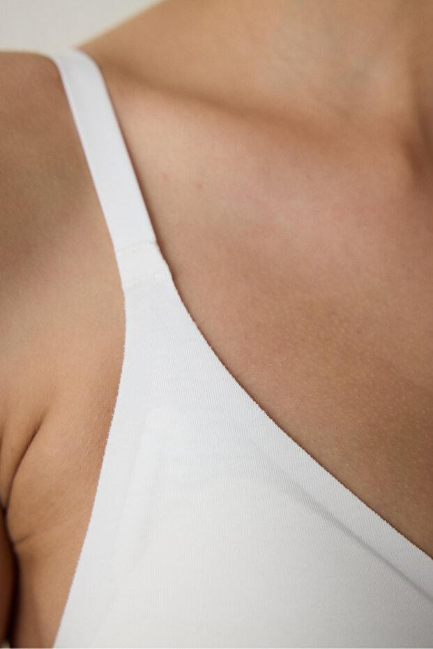 24 Saat İz Bırakmayan Kırık Beyaz Sütyen - 6