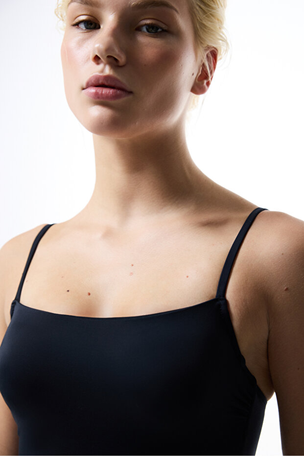 Μαύρο στράπλες μαγιό - 3