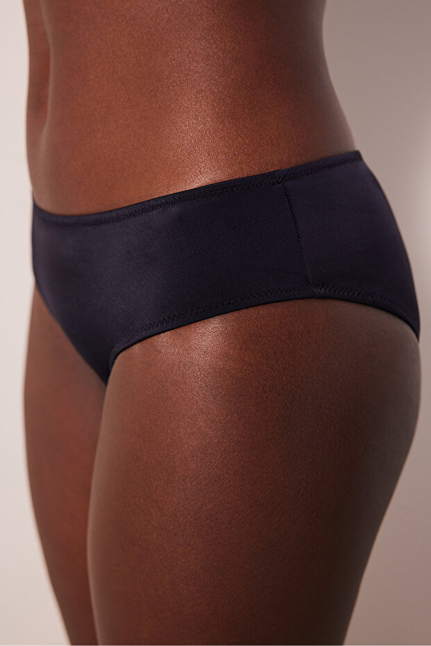 Basic Hipster Siyah Bikini Altı - 1
