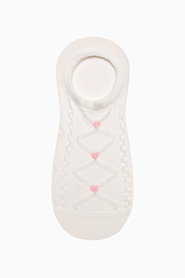 Jacquard Dots 3lü Sneaker Çorap - 3