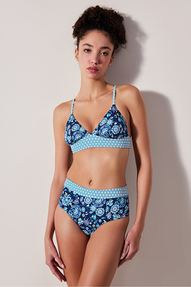 Bundle Bralet Çok Renkli Bikini Üstü - 5