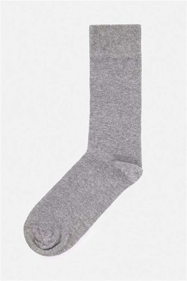 Gri Düz Çorap - 2