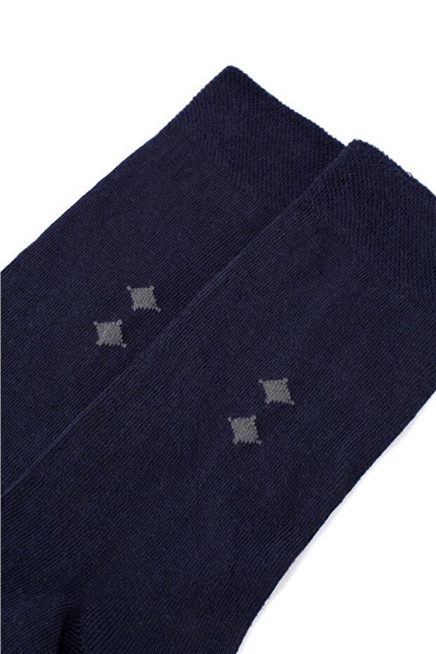 Lacivert Düz Çorap - 3