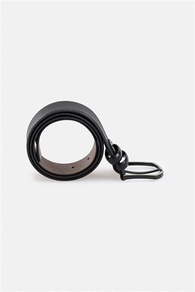 Siyah Klasik Kemer - 2