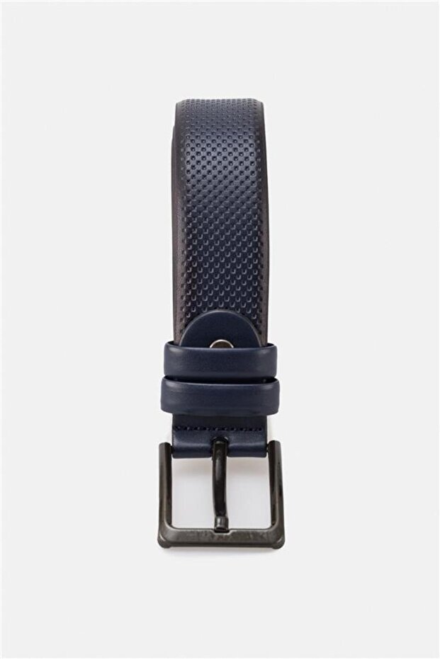 Lacivert Klasik Kemer - 1