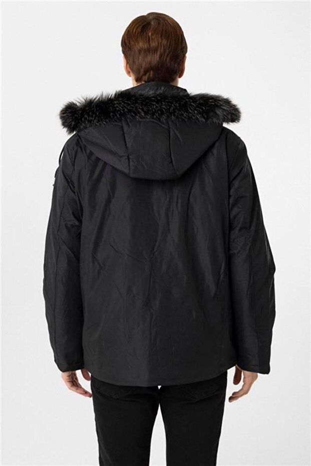 Black Regular Coat - 7