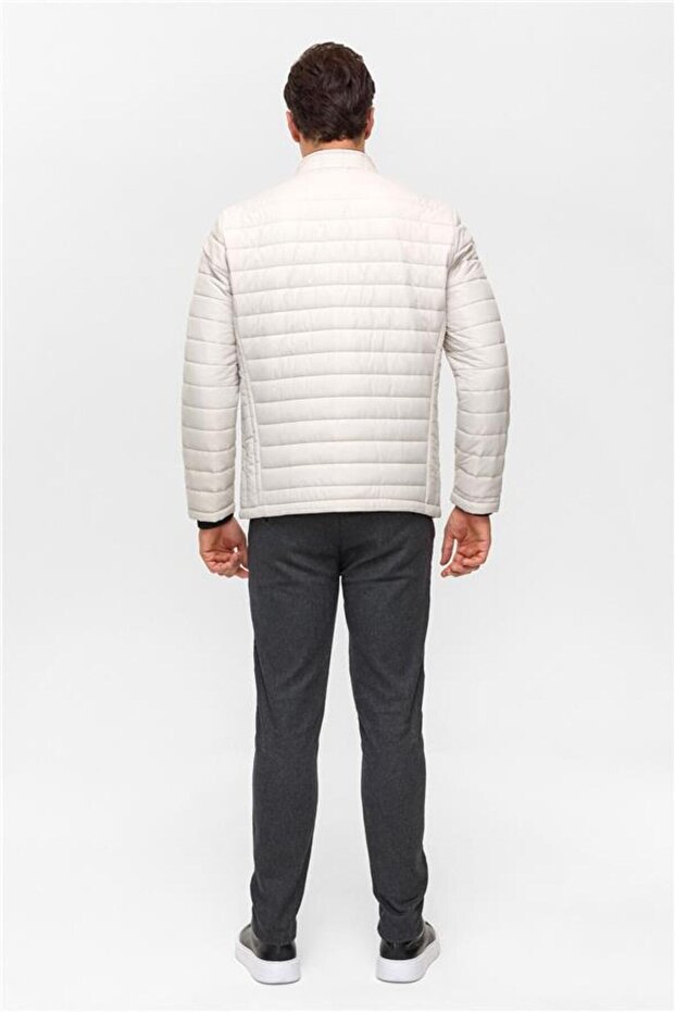 Taş Slim Kapitone Mont - 7