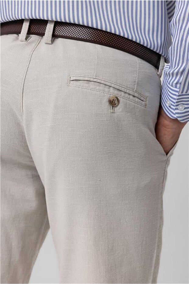 Taş Slim Armürlü Pantolon - 5