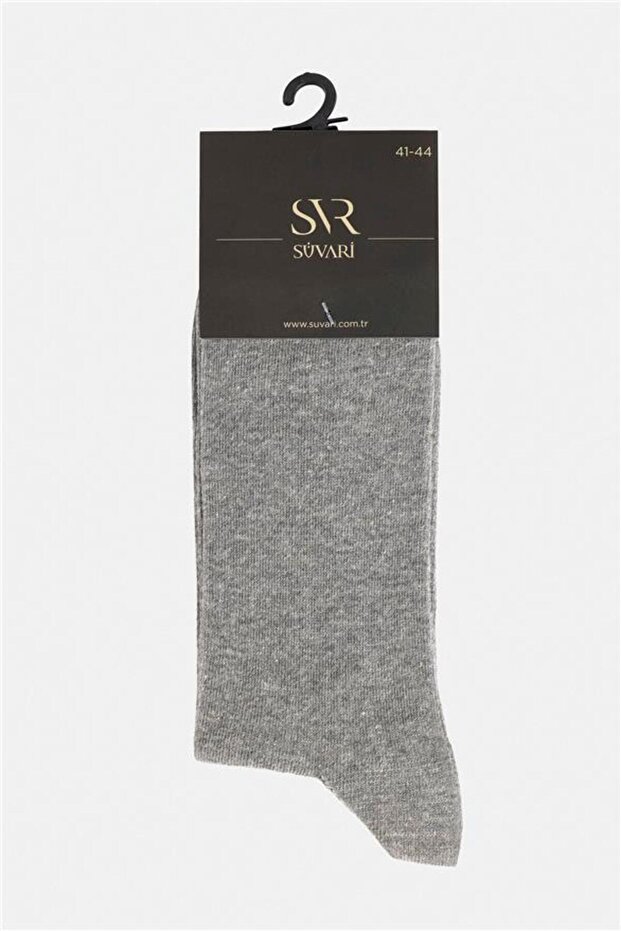 Gri Düz Çorap - 1